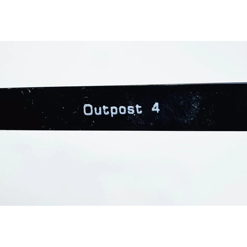 Outpost 4 Eyeglasses Mens Black Square Full Rim Frame 56-16-140